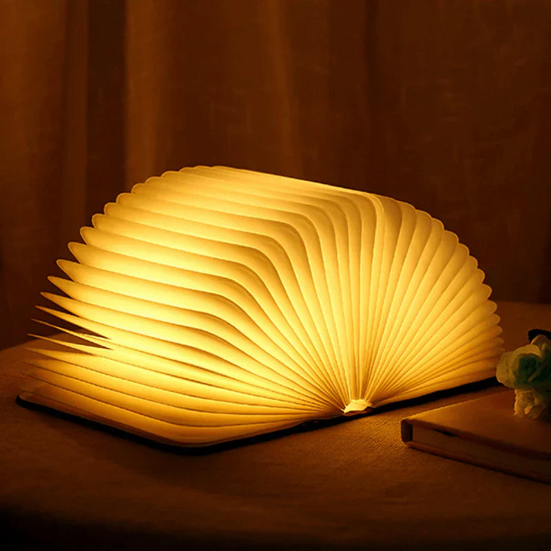 Zusammenklappbare Buchlampe mit warmem LED-Licht - StoryGlow