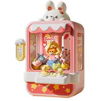 Rosa Greifautomat mit Plüschtieren, Hasenmotiv, Spielzeug, Kinderzimmer-Dekoration