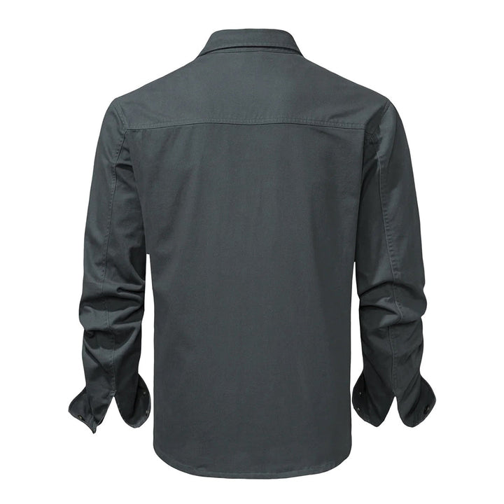 Stylisches Herrenhemd mit kontrastierenden Details – Ruben