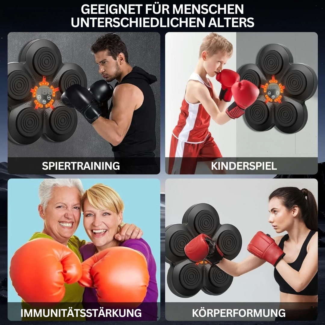Boxtraining Wandpad, schwarz, für Fitness, Kinderspiel, Immunitätsstärkung, Körperformung.
