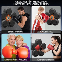 Boxtraining Wandpad, schwarz, für Fitness, Kinderspiel, Immunitätsstärkung, Körperformung.