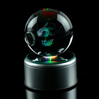 AA OUTOF STOCK Kristall-Pokékugel mit LED-Standfuß – Interaktives Sammelspielzeug