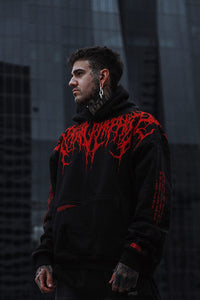 Oversized schwerer Hoodie mit Herbstdruck – Damon