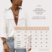 Luftiges Herrenhemd aus Baumwolle – Elias