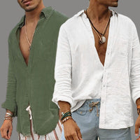 Luftiges Herrenhemd aus Baumwolle – Elias