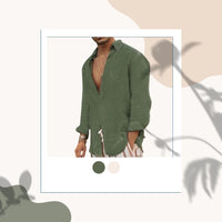 Luftiges Herrenhemd aus Baumwolle – Elias