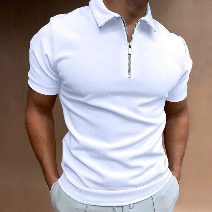 Modernes Slim Fit Polo mit Reißverschluss (1 Kaufen, 1 Gratis) - VestoZip Herren-Polo