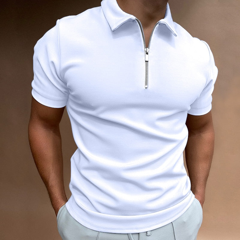 Modernes Slim Fit Polo mit Reißverschluss (1 Kaufen, 1 Gratis) - VestoZip Herren-Polo