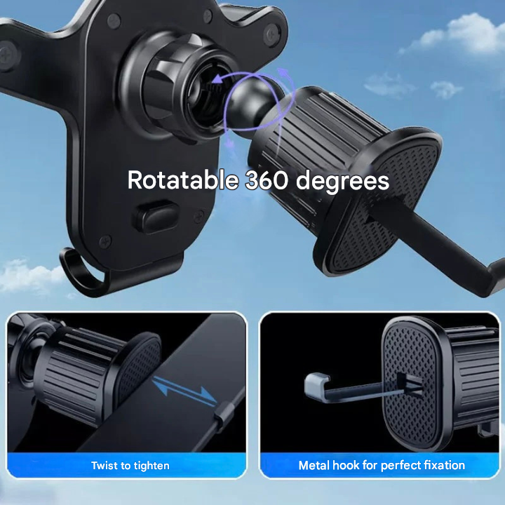 Universelle Auto-Handyhalterung mit Lüftungshaken – Griponix