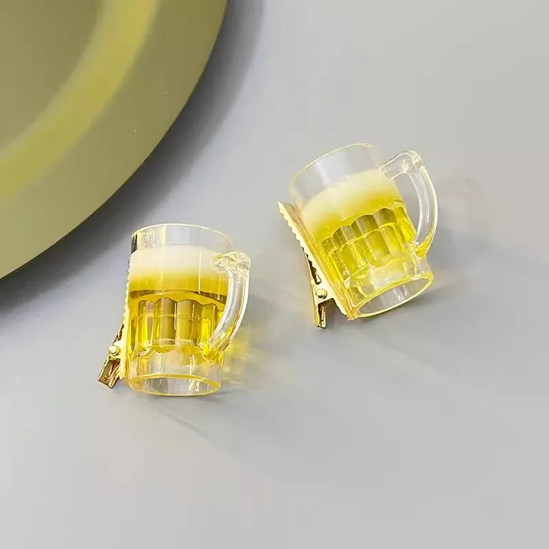 Haarspangen Set im Bierkrug-Design (6er-Set) – SchaumSpangen Oktoberfest 2025