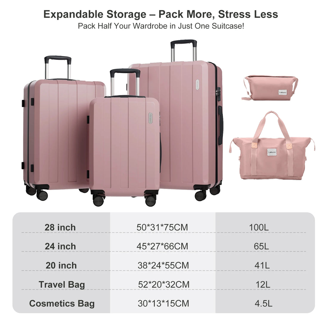 5-in-1 Hartschalen-Kofferset – Barcelona Explorer