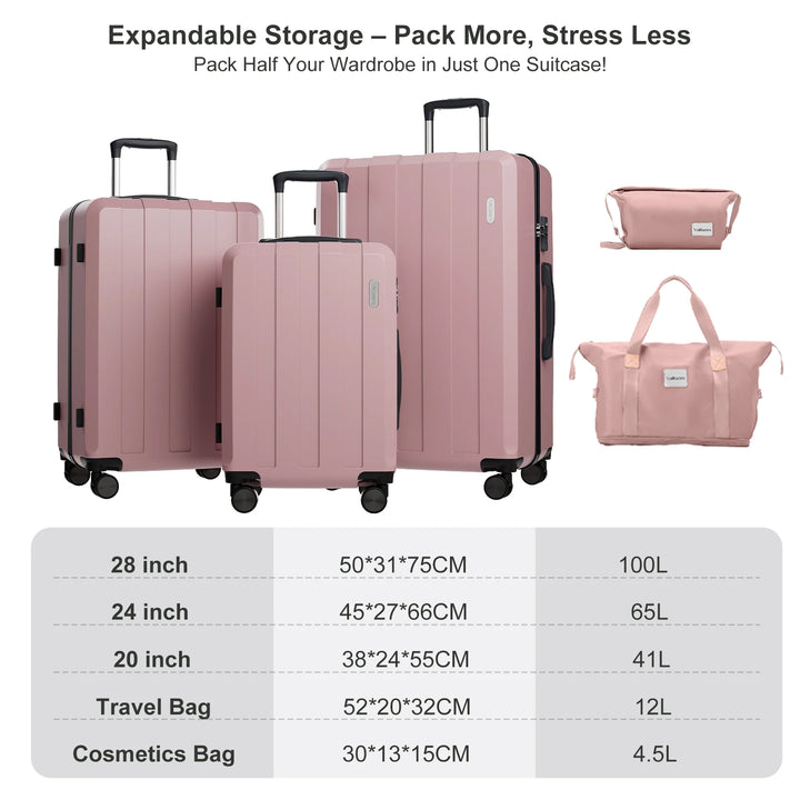 5-in-1 Hartschalen-Kofferset – Barcelona Explorer