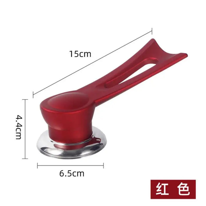 Roter Flaschenöffner aus Metall, ergonomisch, 15 cm, Küchenzubehör, langlebig.