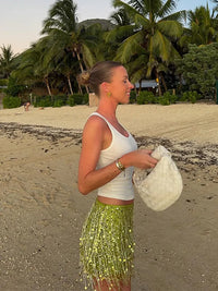 Pailletten-Tassel Bikini Set – Riviera