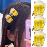 Haarspangen Set im Bierkrug-Design (6er-Set) – SchaumSpangen Oktoberfest 2025