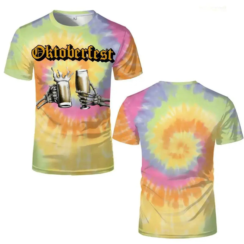 T-Shirt mit Skelett-Motiv – ProstGeist Oktoberfest 2025