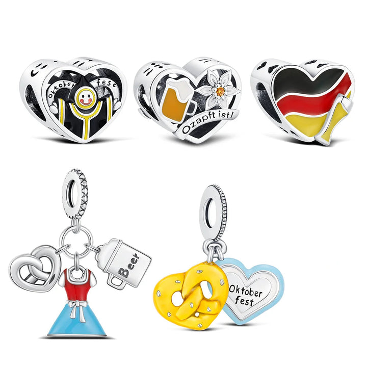 Silberne Armbandanhänger – HerzGlanz Oktoberfest 2025