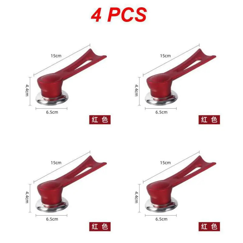 4 Stück rote Türstopper, rutschfest, 15 cm, Kunststoff, für Zuhause und Büro.