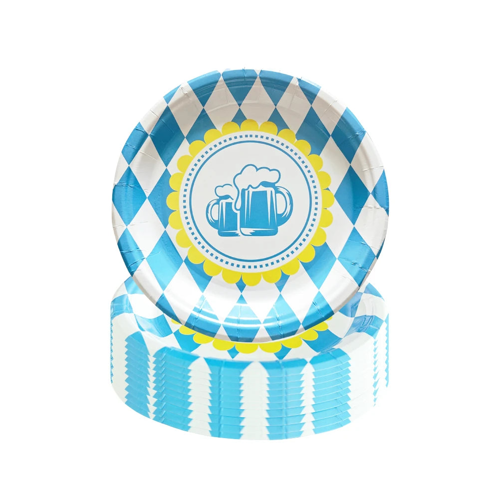 Einweg-Partygeschirr Set im Oktoberfest-Design – ProstPaket Oktoberfest 2025