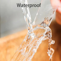 Wasserdichtes transparentes Klebeband, stark haftend, vielseitig einsetzbar, wasserabweisend.