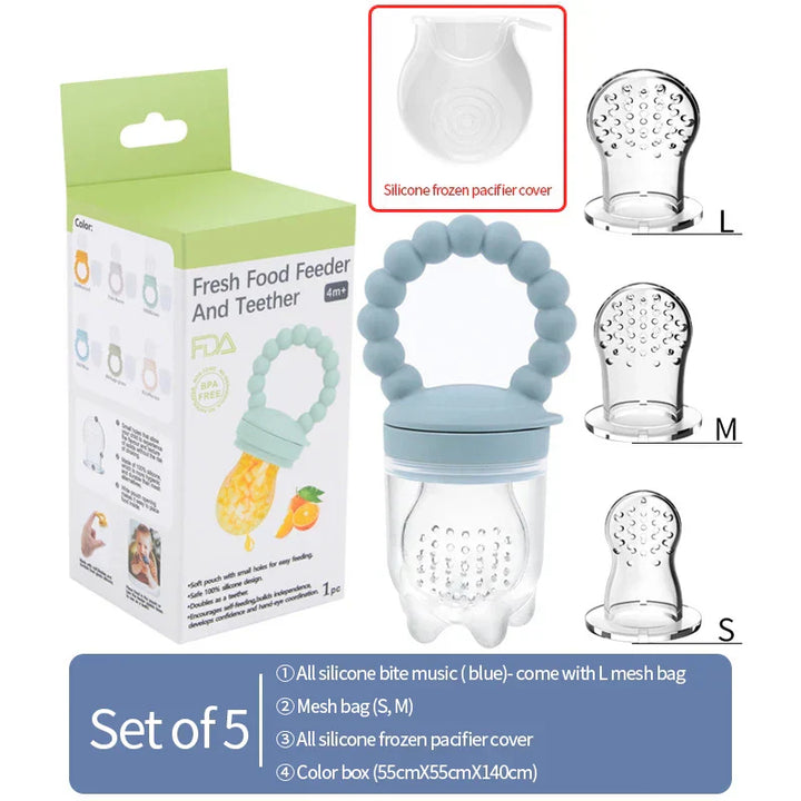 Frucht-Schnuller für Babys – Sicheres Kauen & Selbstständiges Essen lernen (1+1 GRATIS Aktion)