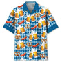 Hawaii-Hemd mit Bier- & Brezn-Muster – FeierLaune Oktoberfest 2025