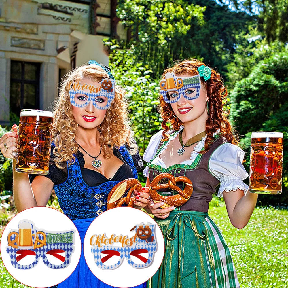 Partybrillen Set im Oktoberfest-Design (12-teilig) - 1+1 Gratis – SpaßBrillen Oktoberfest 2025