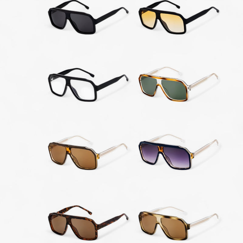 Winddichte Oversized Punk-Sonnenbrille – Vortex