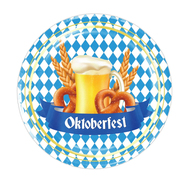 Einweg-Partygeschirr Set im Oktoberfest-Design (inkl. Tischdecke) – GaudiSet Oktoberfest 2025