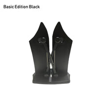 Schwarzer Messerblock, Basic Edition, platzsparend, modern, Küchenzubehör, Messerhalter.