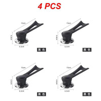 4 schwarze Möbelfüße, 15 cm, Metall, Möbelzubehör, Set aus 4 Stück, robust und langlebig.