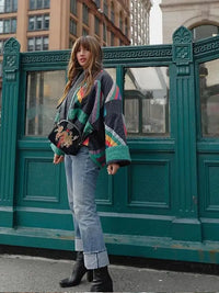 Gestreifte Damenjacke für den Herbst – Amélie