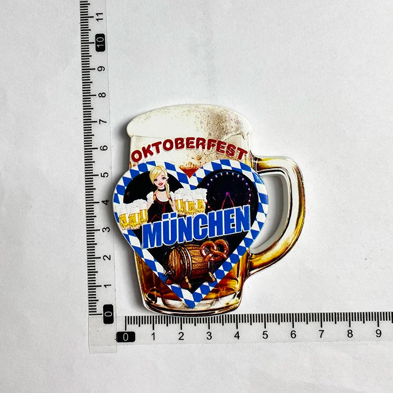 Kühlschrankmagnet „München 3D“ – BayernMagnet (1+1 Gratis) Oktoberfest 2025