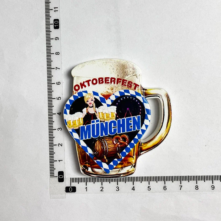 Kühlschrankmagnet „München 3D“ – BayernMagnet (1+1 Gratis) Oktoberfest 2025