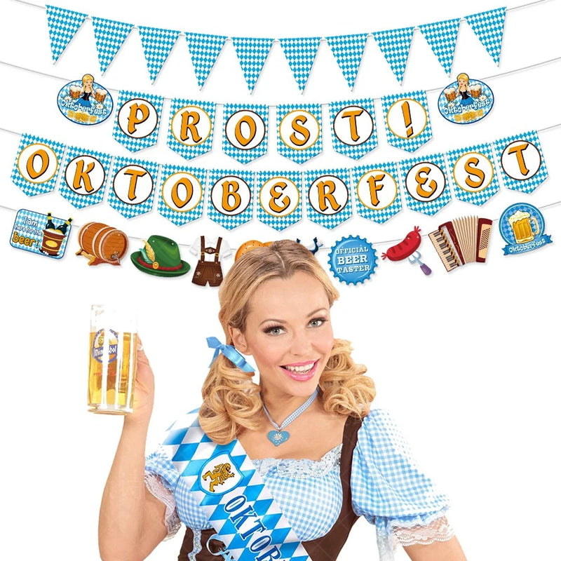 Papier-Wimpelgirlande im Oktoberfest-Design – WimpelFreude Oktoberfest 2025