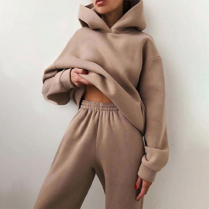 Damen Oversized Lounge Jogging Set – Liv Herbstedition