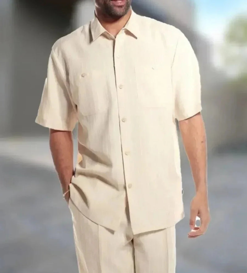 Trendiges Harajuku Zweiteiler-Set mit 3D-Print für Herren – Kenji