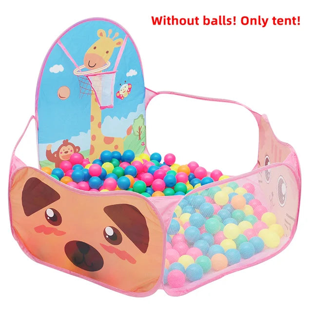 Faltbares Ballspielzelt mit Korb – Sicheres Indoor-Outdoor Spielzimmer
