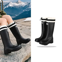 Damen Regenstiefel retro Look wasserdicht mit Antirutschsohle – Arlena