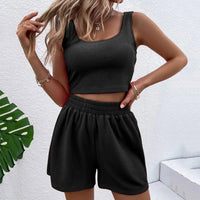 Trendiges Zweiteiliges Sommer-Set Damen mit Shorts & Croptop – Livia