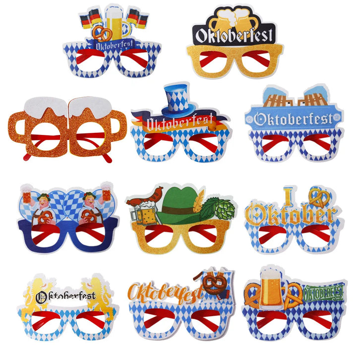 Partybrillen Set im Oktoberfest-Design (12-teilig) - 1+1 Gratis – SpaßBrillen Oktoberfest 2025