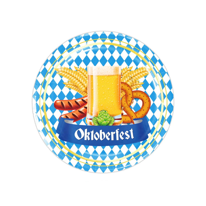 Einweg-Partygeschirr Set im Oktoberfest-Design (inkl. Tischdecke) – GaudiSet Oktoberfest 2025
