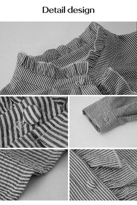 Herbstliche Trendige Gestreifte Damenbluse – Elise