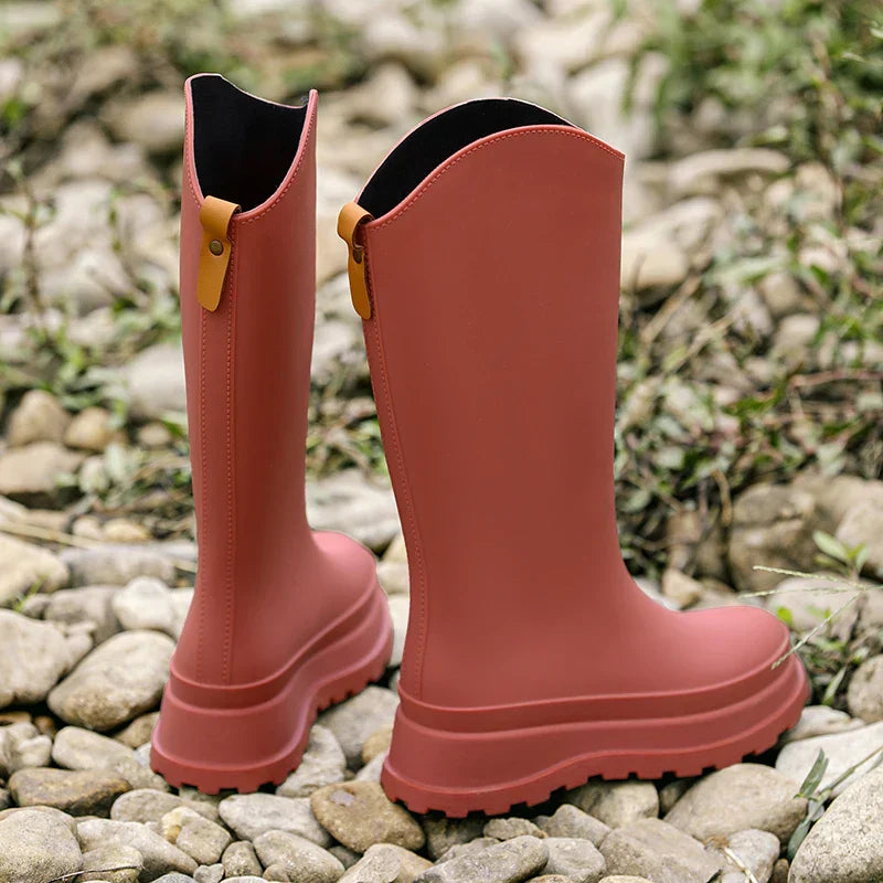 Damen Regenstiefel hoch & wasserdicht mit Komfortsohle – Maris