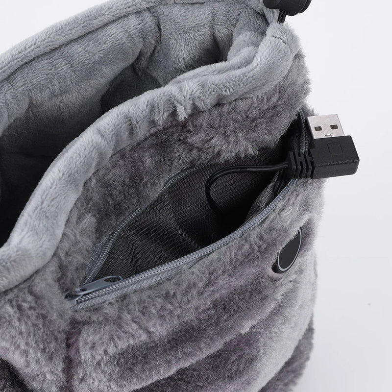 Elektrische USB-Pantoffeln mit Plüschfutter – WarmFeet