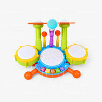 Interaktives Lern-Drumset mit Mikrofon für Kleinkinder – RhythmusSpaß Mini