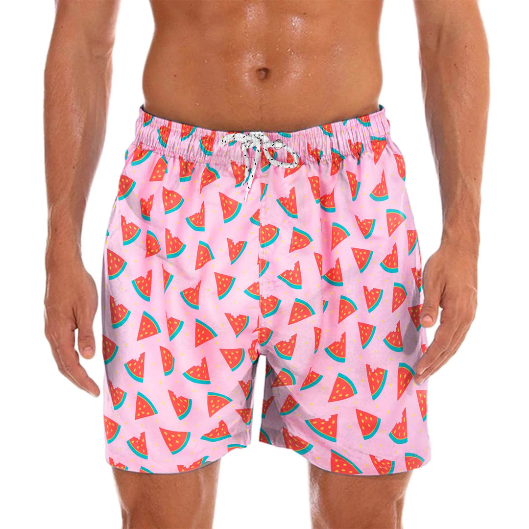 Herren Schwimmshort mit Fröhlichem Print – Milo