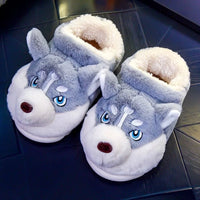 Winterliche Husky Damen Hausschuhe – Novi