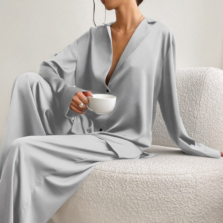 Satin-Pyjama-Set – Isabella Herbstzauber Edition