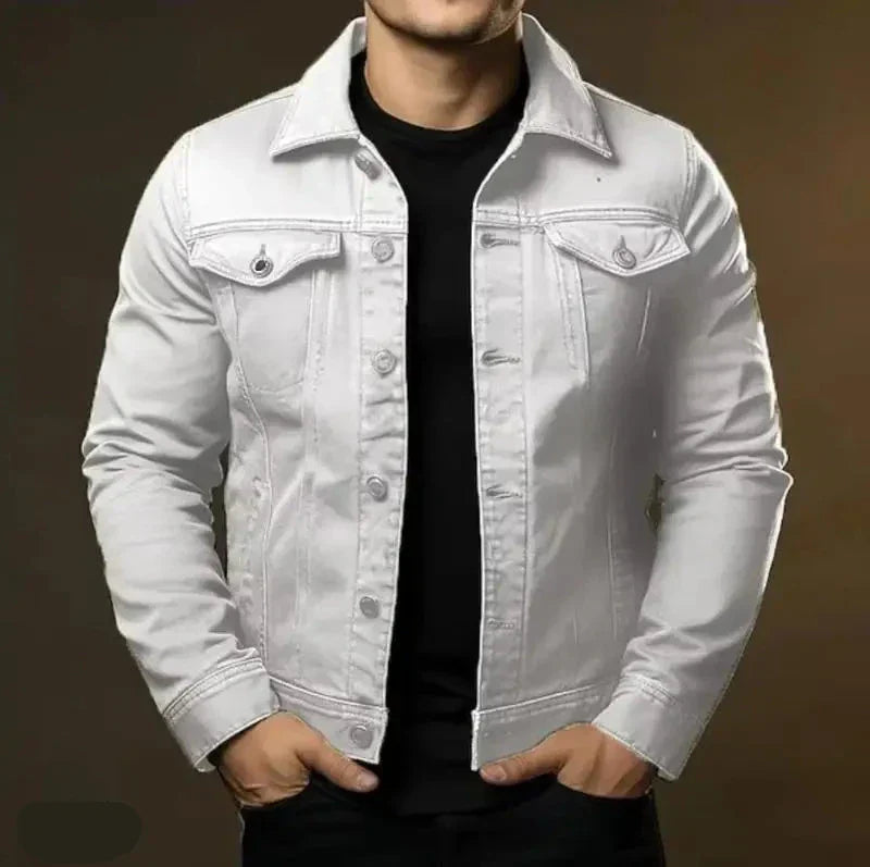 Robuste & Zeitlose Herren Jeansjacke aus 100 % Baumwolle – Noah Herbstedition